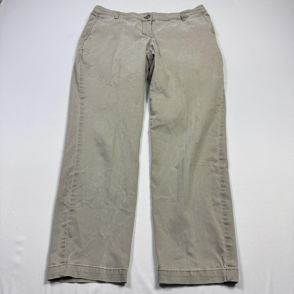 Tommy Bahama Pants Mens 12 Beige Stretch Chino Tropical Lining Casual